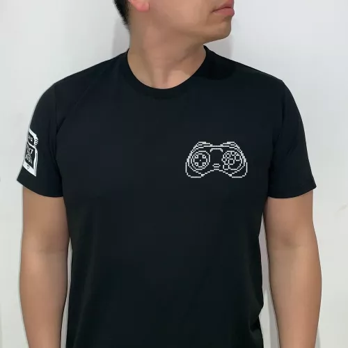 Sega Saturn Black/MK1/JP T-Shirt